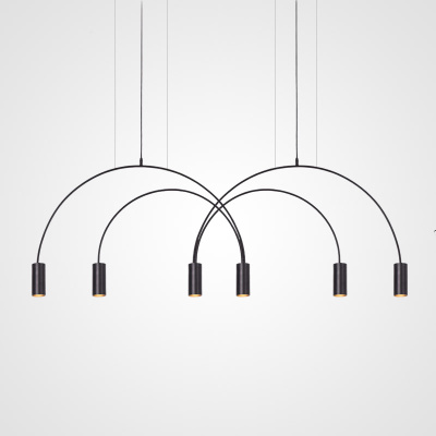 Подвесной светильник ARC 6 Black ImperiumLoft