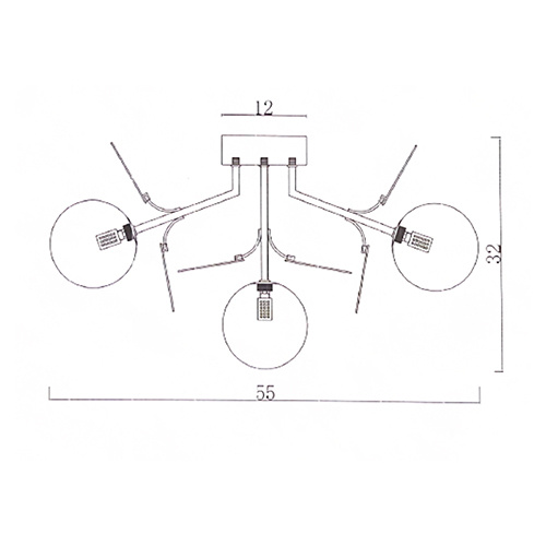 Потолочная люстра MATISSE C SELF D55 White ImperiumLoft
