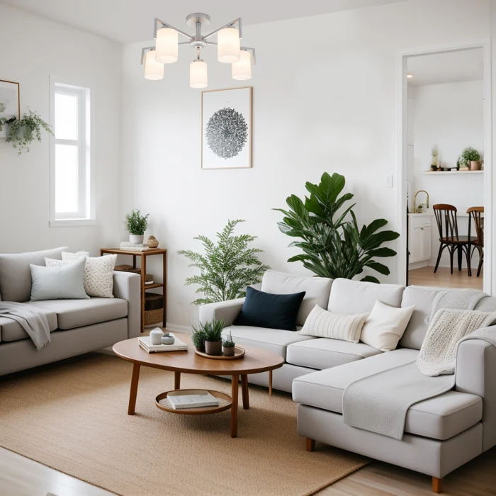 Потолочная люстра на штанге STYLE ESCADA 1142/5P Silver