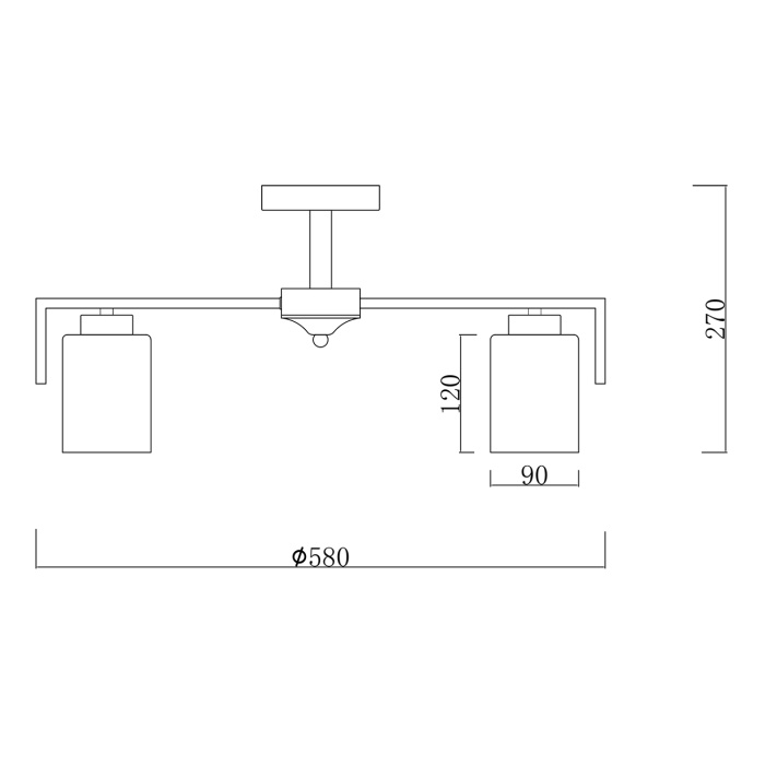 Потолочная люстра на штанге STYLE ESCADA 1142/5P Silver