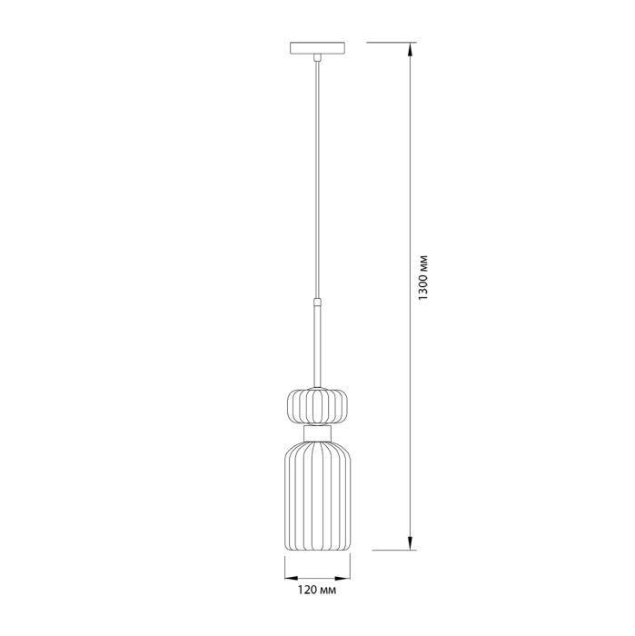 Подвесной светильник GLOSS ESCADA 1141/1S Chrome/Clear