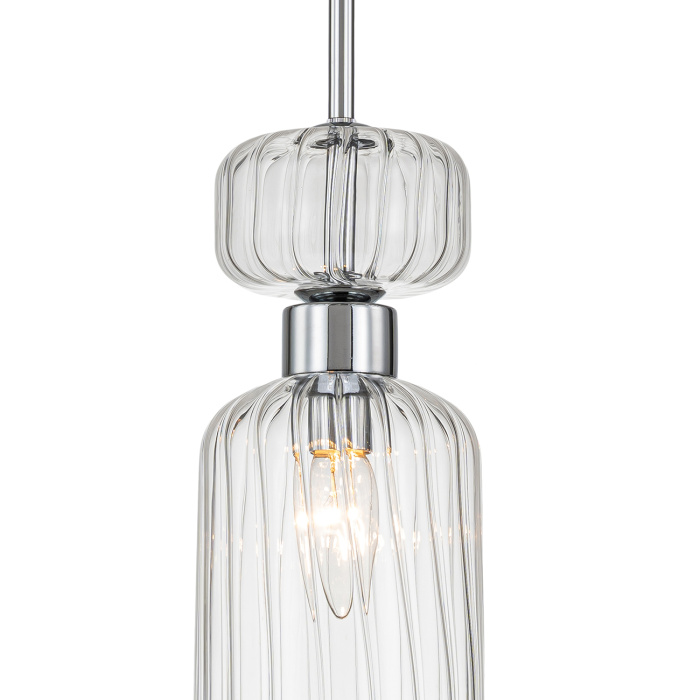 Подвесной светильник GLOSS ESCADA 1141/1S Chrome/Clear