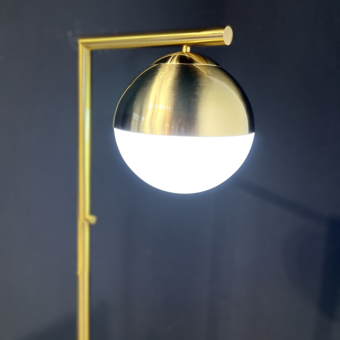 Торшер Geneva Single Glass Globe Floor Lamp ImperiumLoft