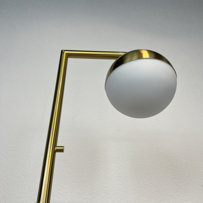 Торшер Geneva Single Glass Globe Floor Lamp ImperiumLoft