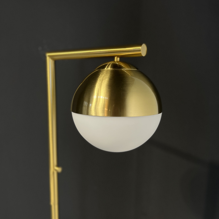 Торшер Geneva Single Glass Globe Floor Lamp ImperiumLoft