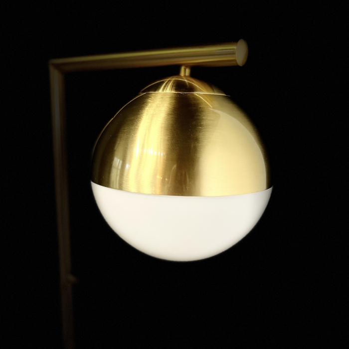 Торшер Geneva Single Glass Globe Floor Lamp ImperiumLoft
