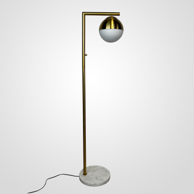 Торшер Geneva Single Glass Globe Floor Lamp ImperiumLoft