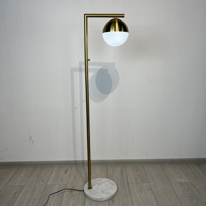 Торшер Geneva Single Glass Globe Floor Lamp ImperiumLoft