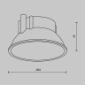 Декоративная рамка-отражатель для светильников Maytoni Ring8-10W-RD-BS