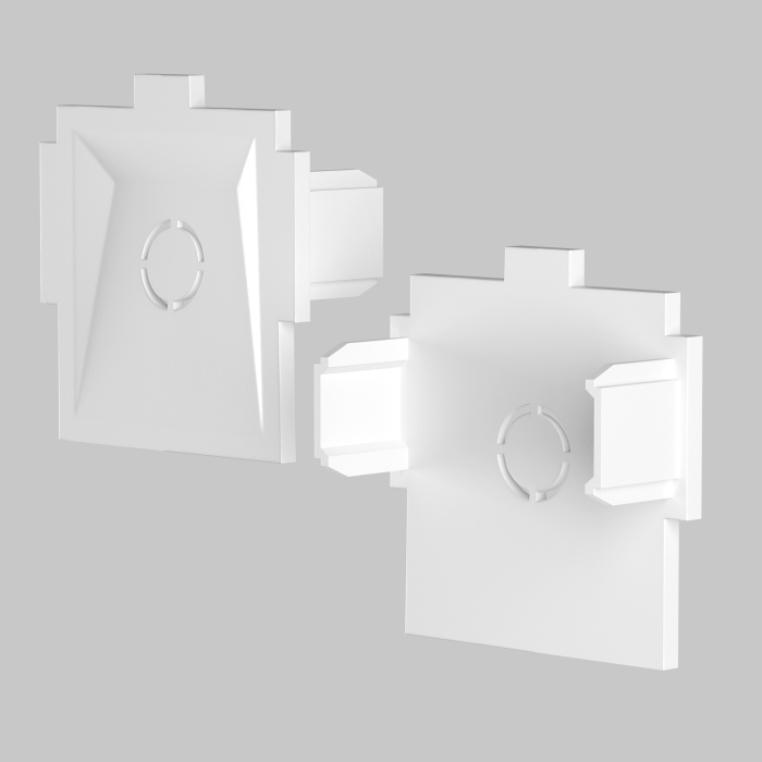 Комплект заглушек к встраиваемому шинопроводу Radity 2шт Maytoni TRA084EC-12W