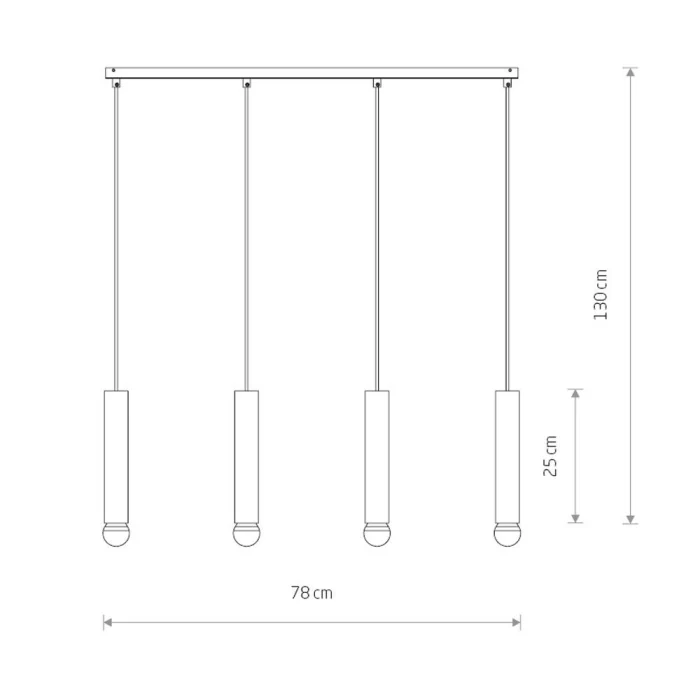 Подвесной светильник Nowodvorski Baton Black 7854