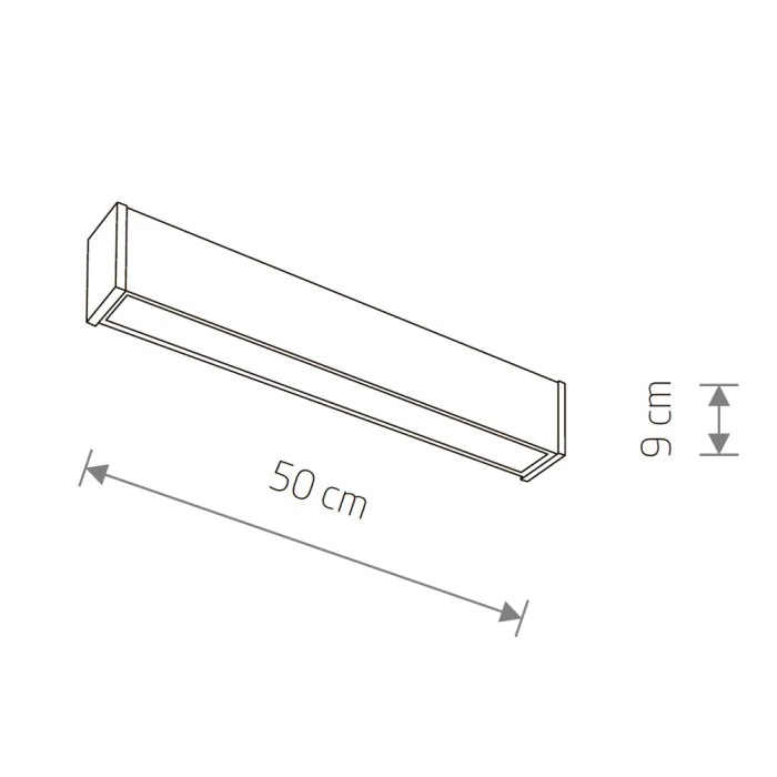 Уличный настенно-потолочный светильник Nowodvorski Outline Led S Black 11360
