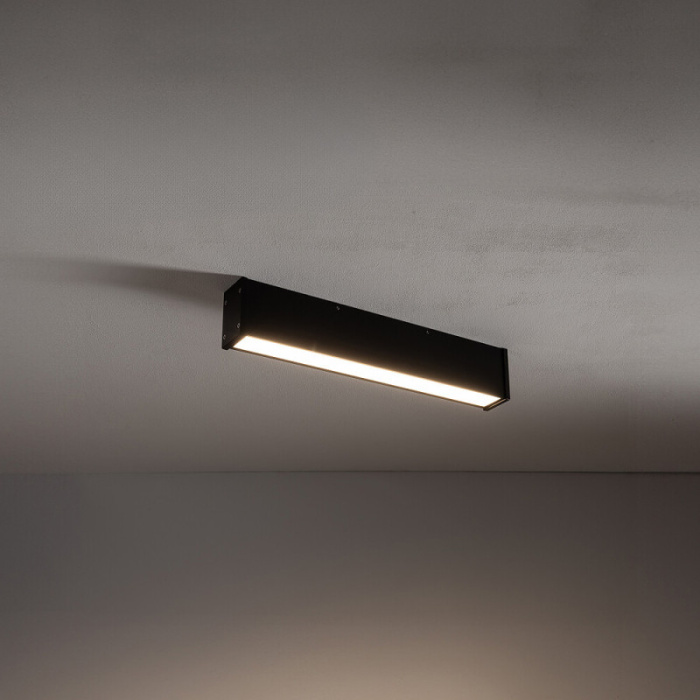 Уличный настенно-потолочный светильник Nowodvorski Outline Led S Black 11360