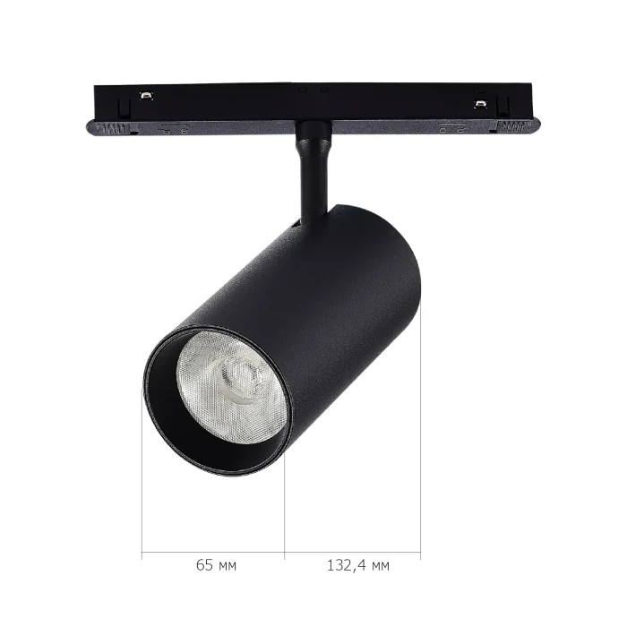 Магнитный трековый светильник SMART Черный LED 1*20W 2700K-6500K 1 800Lm Ra90 36° IP20 ST375.406.20