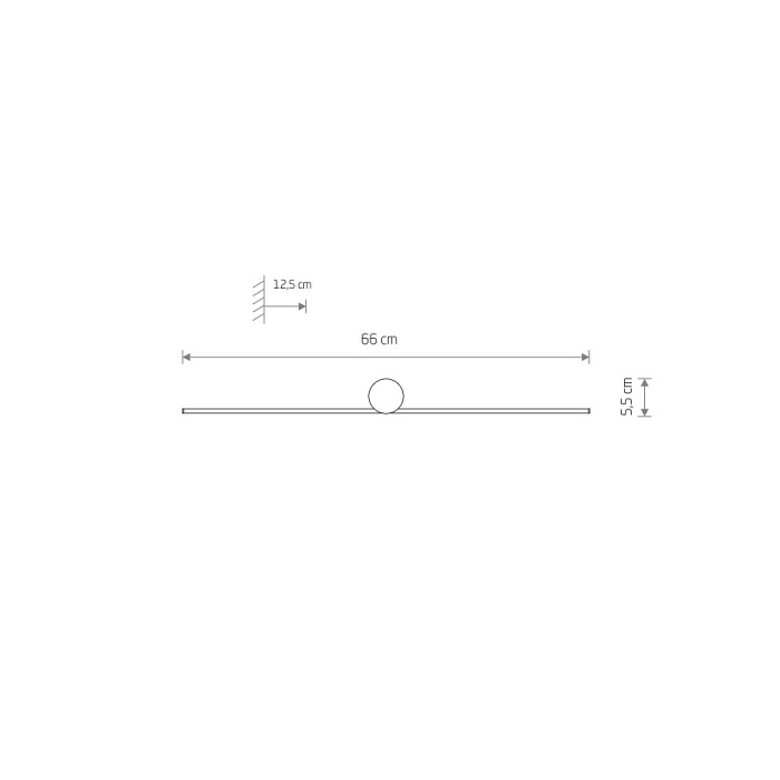 Настенный светильник Nowodvorski Spin Led S Black 10620