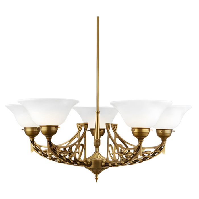 Люстра на штанге Berliner Messinglampen D89-22opB