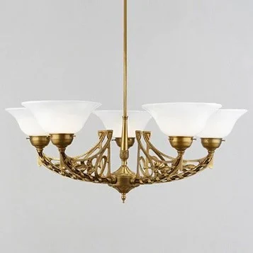 Люстра на штанге Berliner Messinglampen D89-22opB