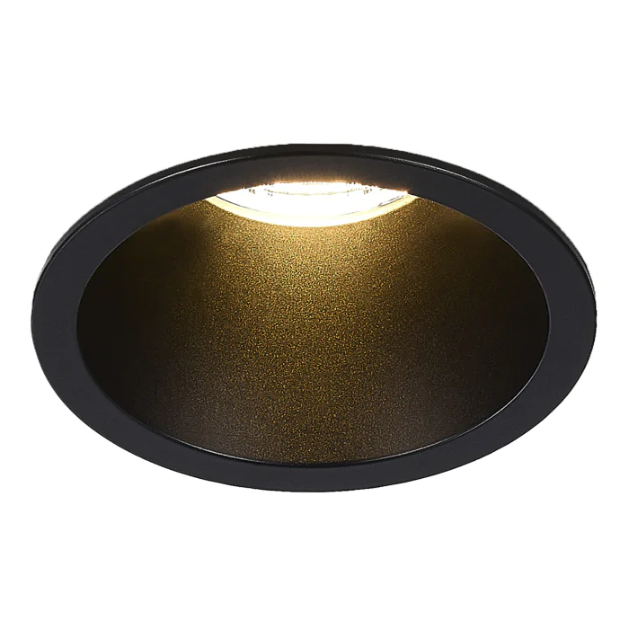 Светильник встраиваемый Черный LED 1*7W 3000K 560Lm Ra80 60° IP20 D60xH79 100-240V ST754.438.07