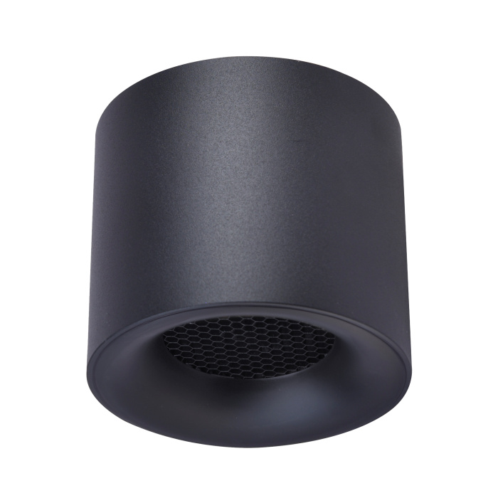 Светильник потолочный черный LED 1*10W 4000K 530Lm Ra 36° IP20 D80xH70 170-240VV ST761.443.10