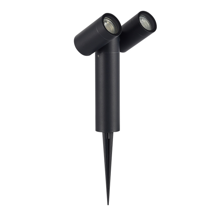 Светильник уличный наземный ST-Luce черный/белый GU10 2*50W SL9011.405.02