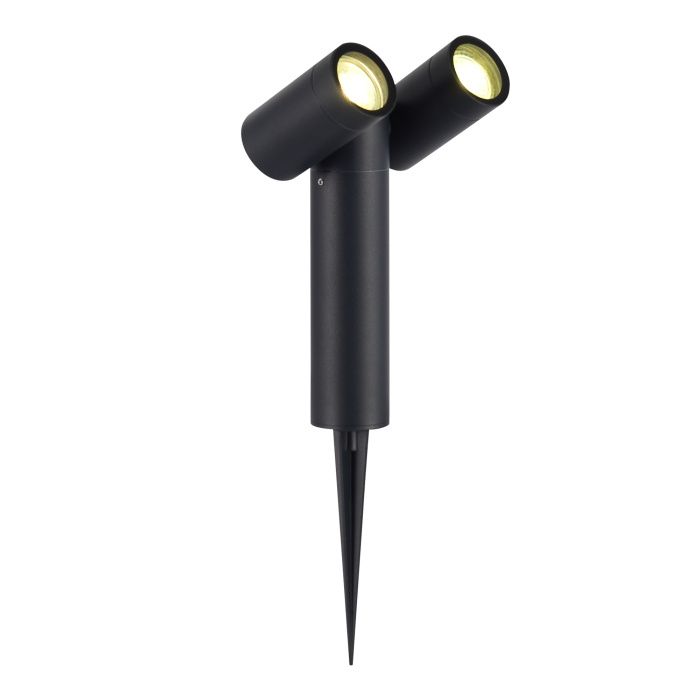 Светильник уличный наземный ST-Luce черный/белый GU10 2*50W SL9011.405.02