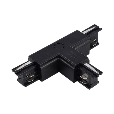 Т-образный токоподвод левый для трехфазного шинопровода ST-Luce Черный ST030.409.16L2