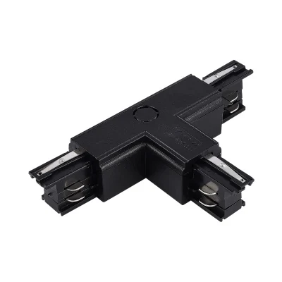 Т-образный токоподвод левый для трехфазного шинопровода ST-Luce Черный ST030.409.16L2