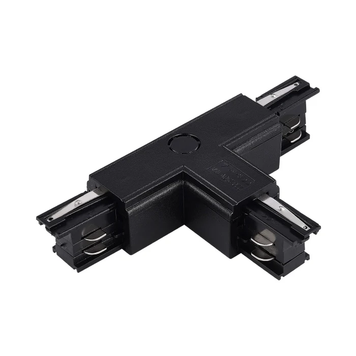 Т-образный токоподвод левый для трехфазного шинопровода ST-Luce Черный ST030.409.16L2