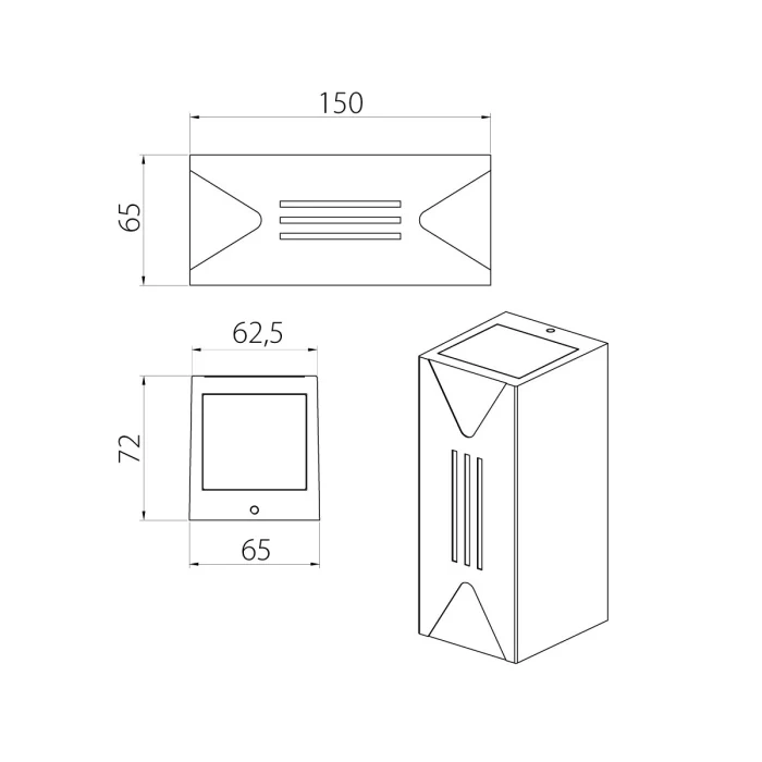 Настенный фонарь Natural Concepts Dwell NC-023028-DG