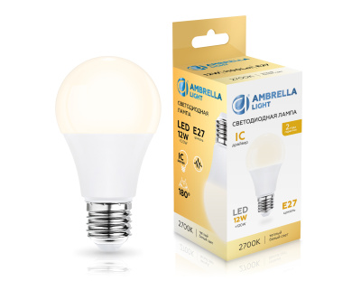 Лампа светодиодная Лон A60 12W 2700K AMBRELLA light 601203
