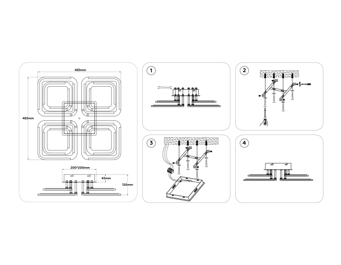 Светильник светодиодный потолочный AMBRELLA light FA8948