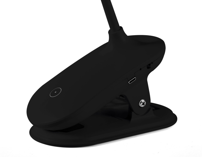 Светодиодная настольная лампа с прищепкой, гибкой ножкой и аккумуляторной батареей Ambrella light DE707