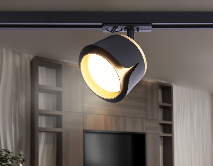 Трековый однофазный светильник со сменной лампой Ambrella light GL5344