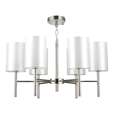 SLE107303-06 Светильник подвесной Никель/Белый E14 6*40W