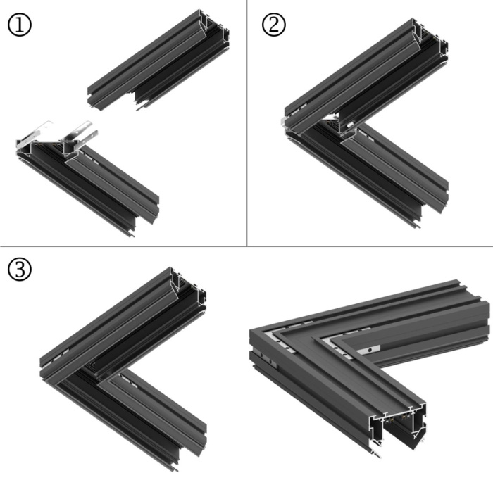 Шинопровод для натяжного потолка 3м Novotech Vector 135305