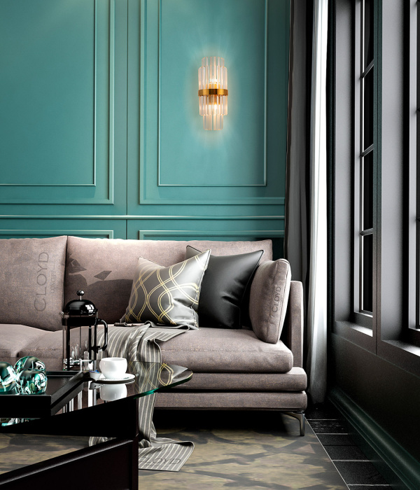 Бра Cloyd BROTIGAN-B W2 / выс. 55 см - латунь (арт.20205)