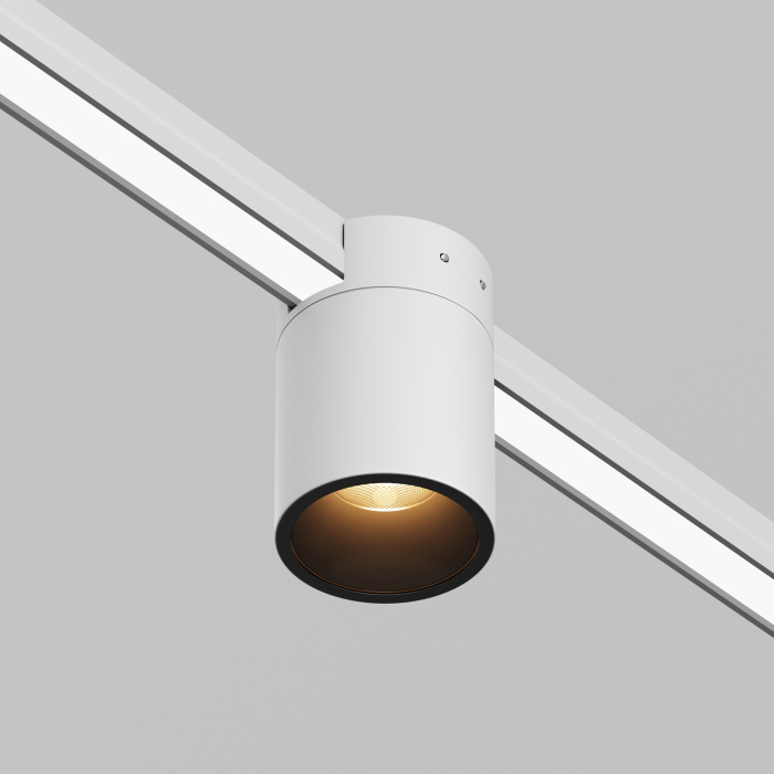 Трековый однофазный уличный светодиодный светильник Maytoni Elasity ip black O-TR01-2-S-16WW3K