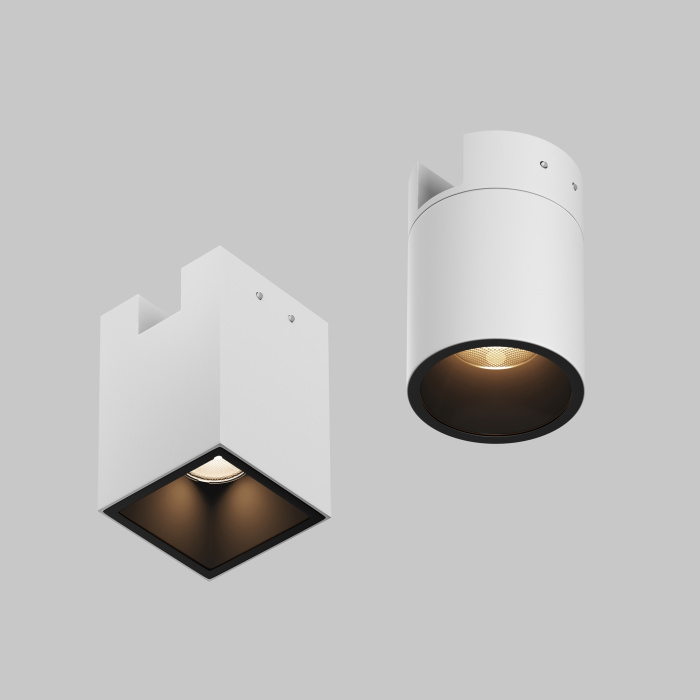 Трековый однофазный уличный светодиодный светильник Maytoni Elasity ip black O-TR01-2-S-16WW3K