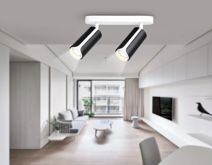 Настенно-потолочный поворотный спот со сменной лампой GU10 Ambrella light TN51598