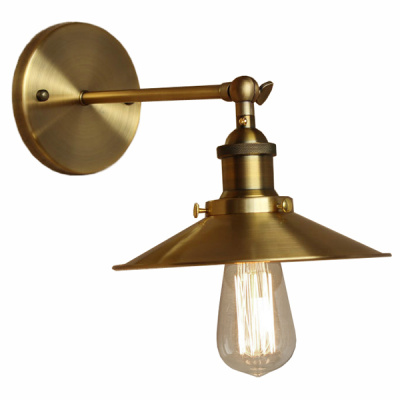 Бра Cone 20th c.Factory filament Gold ImperiumLoft