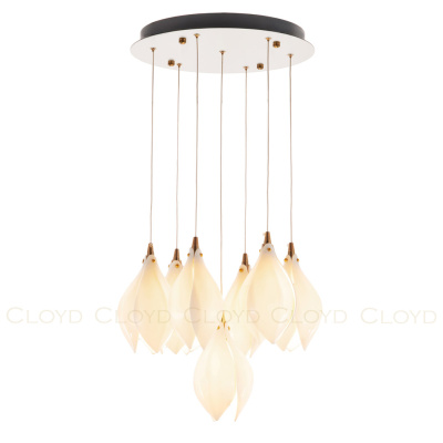 Люстра Cloyd MANGRA C7 / Ø39 см - керамика - белый (арт.10364)