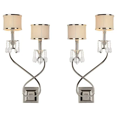 Бра L&#039;Arte Luce Luxury Lombard L00522 (1 пара) с подвесками из хрусталя