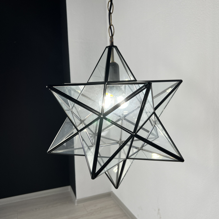 Люстра Black Star Clear Glass 35 см ImperiumLoft