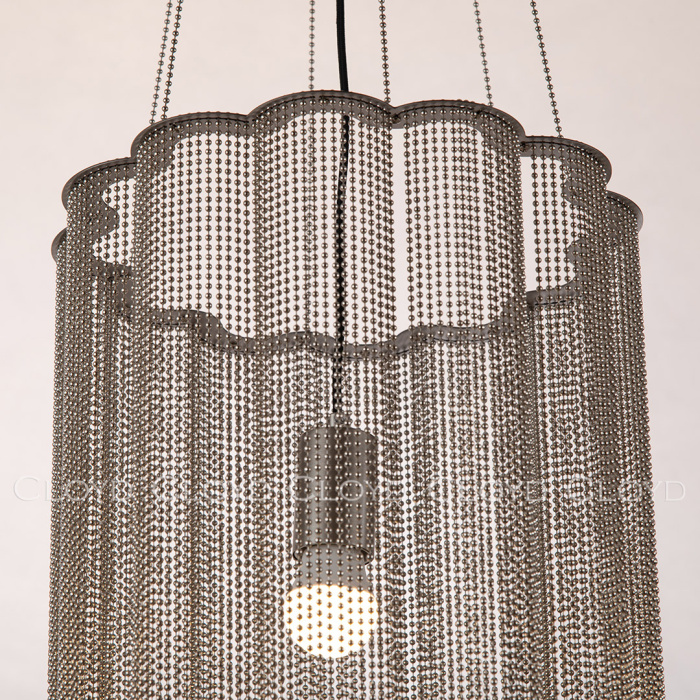 Подвесной светильник Cloyd ONASSIS P1 / Ø30 см - никель сатин (арт.11474)