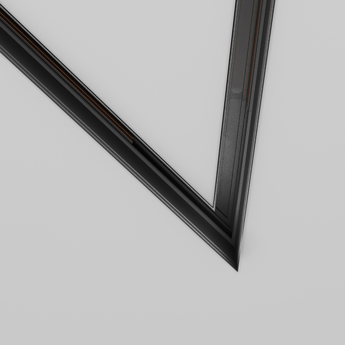 Коннектор угловой 45° Exility встраиваемый под ГКЛ 9,5мм, черный Maytoni TRA034CLS-42B