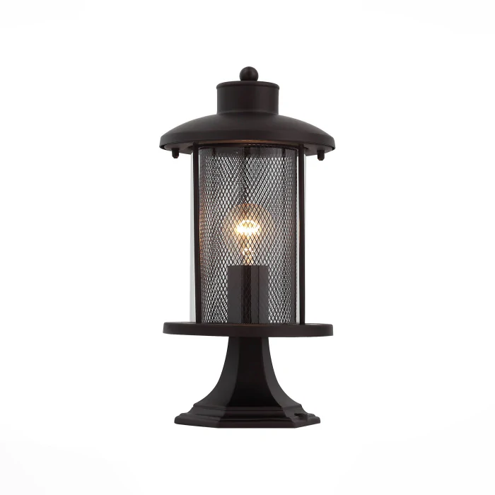 Светильник уличный наземный ST-Luce SL080.405.01 Темный кофе/Прозрачный, Темный кофе E27 1*60W
