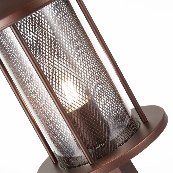 Светильник уличный наземный ST-Luce SL080.405.01 Темный кофе/Прозрачный, Темный кофе E27 1*60W