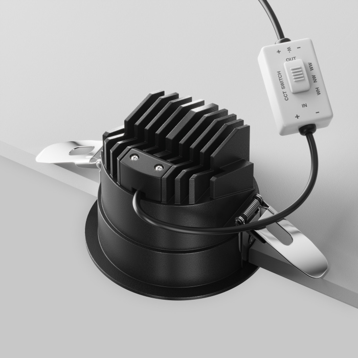 Встраиваемый светильник Maytoni Parete DL100-12W2.7-3-4K-RD-B