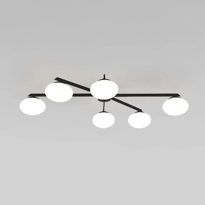 Потолочная люстра Eurosvet Opaline 70220/6 черный Smart