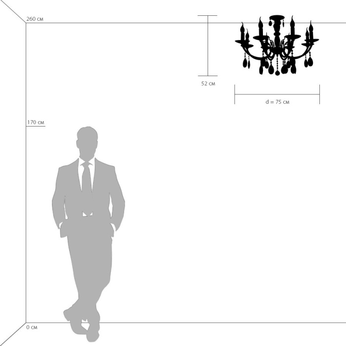Люстра подвесная Stregaro Osgona 694082